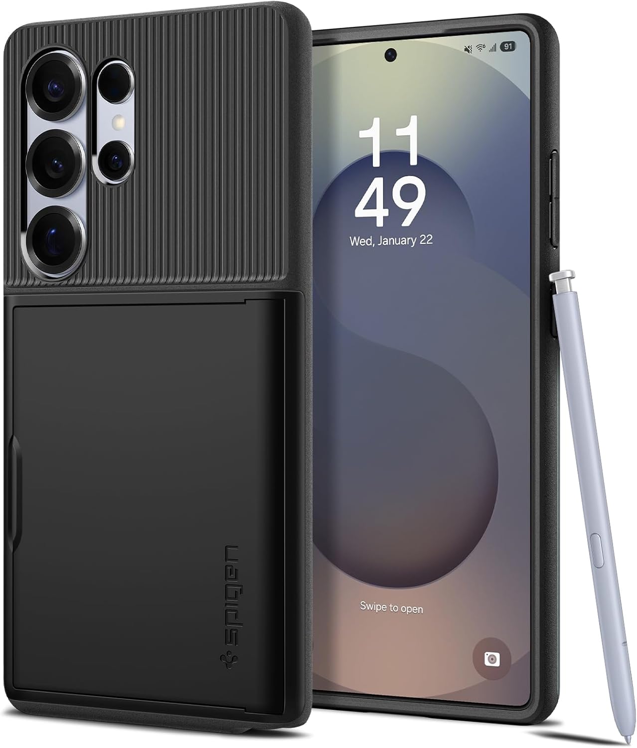 Spigen Slim Armor CS for Samsung Galaxy S25 ULTRA case cover (2025) BlackMobile AccessoriesExpand your pocket real estate. Spigen Slim Armor CS case makes your Samsung Galaxy S25 ULTRA the only thing you need to carry. Its sturdy built-in wallet secures u